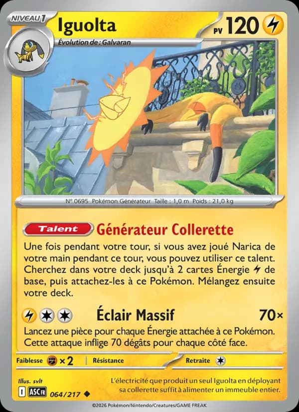 Carte Pokémon Iguolta 64