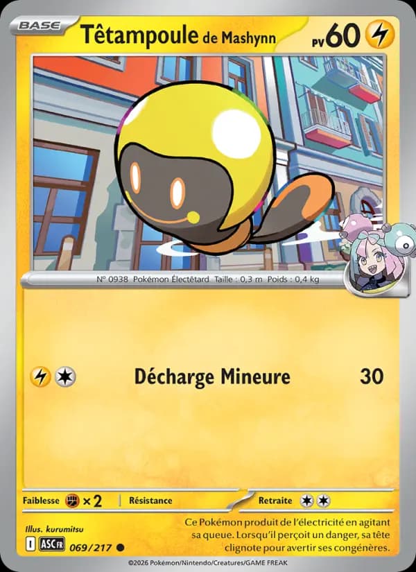 Carte Pokémon Têtampoule de Mashynn 69