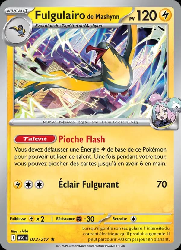 Carte Pokémon Fulgulairo de Mashynn 72