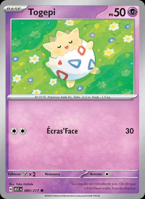 Carte Pokémon Togepi 80