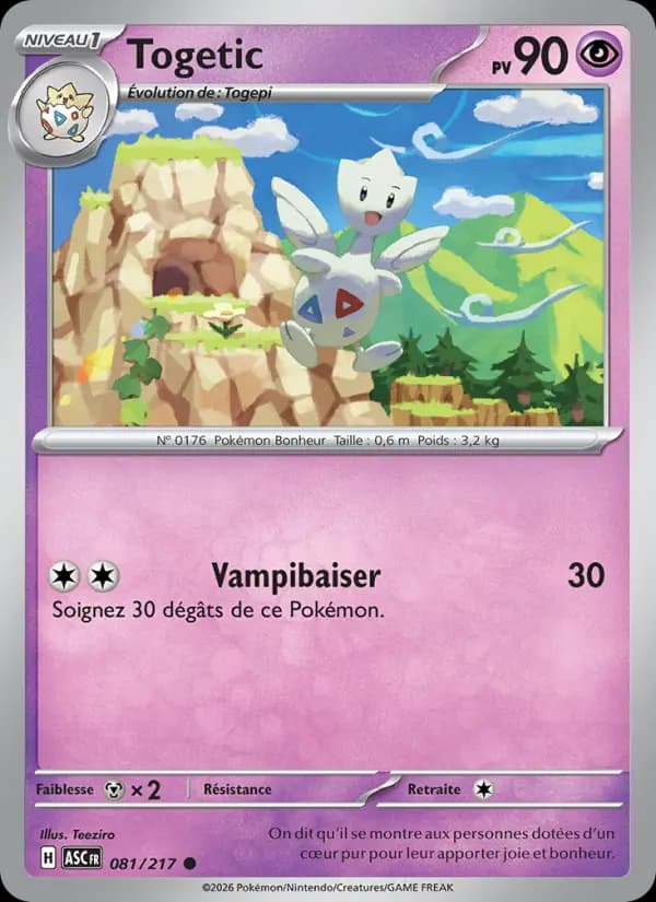 Carte Pokémon Togetic 81