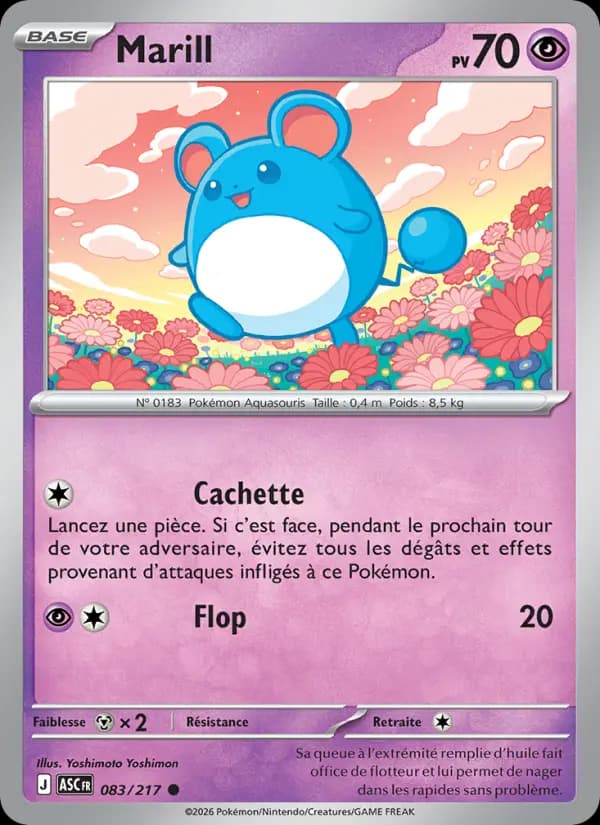 Carte Pokémon Marill 83