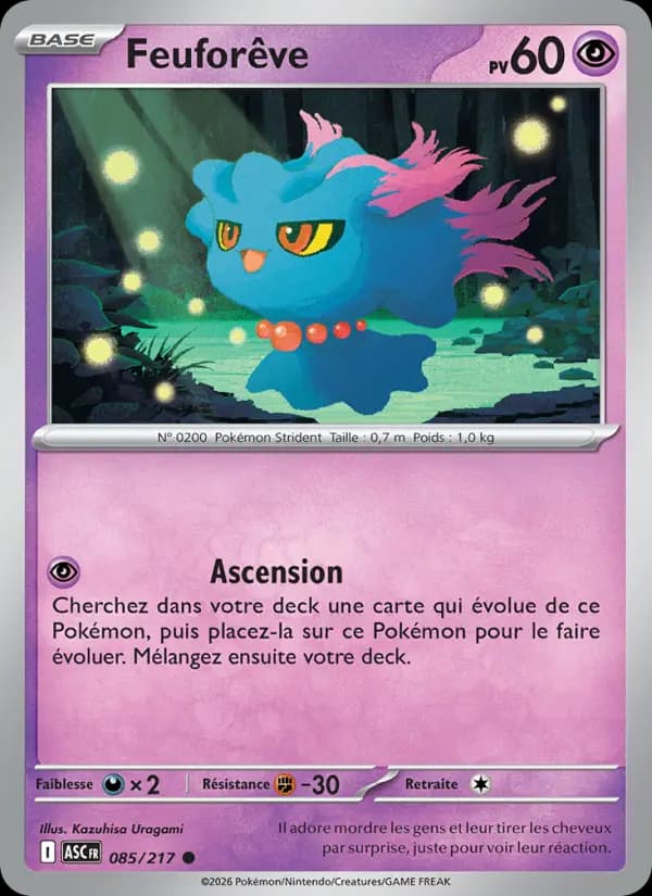 Carte Pokémon Feuforêve 85