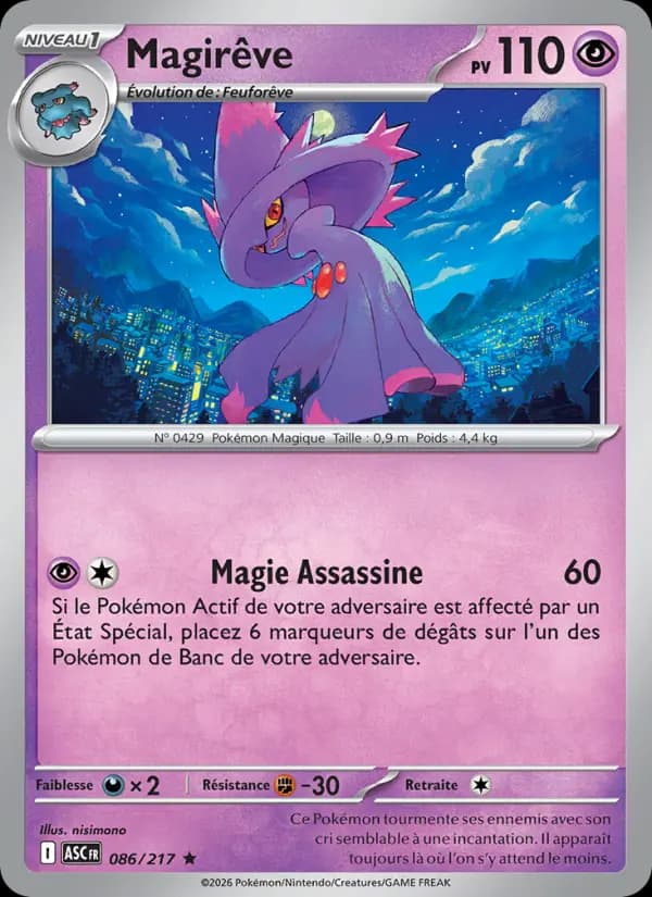 Carte Pokémon Magirêve 86