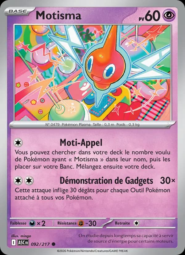 Carte Pokémon Motisma 92