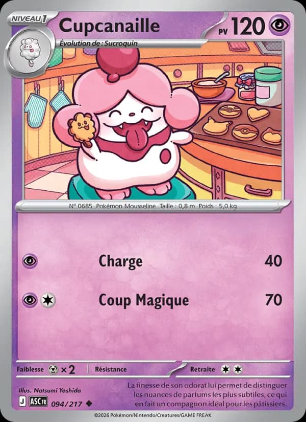 Carte Pokémon Cupcanaille 94