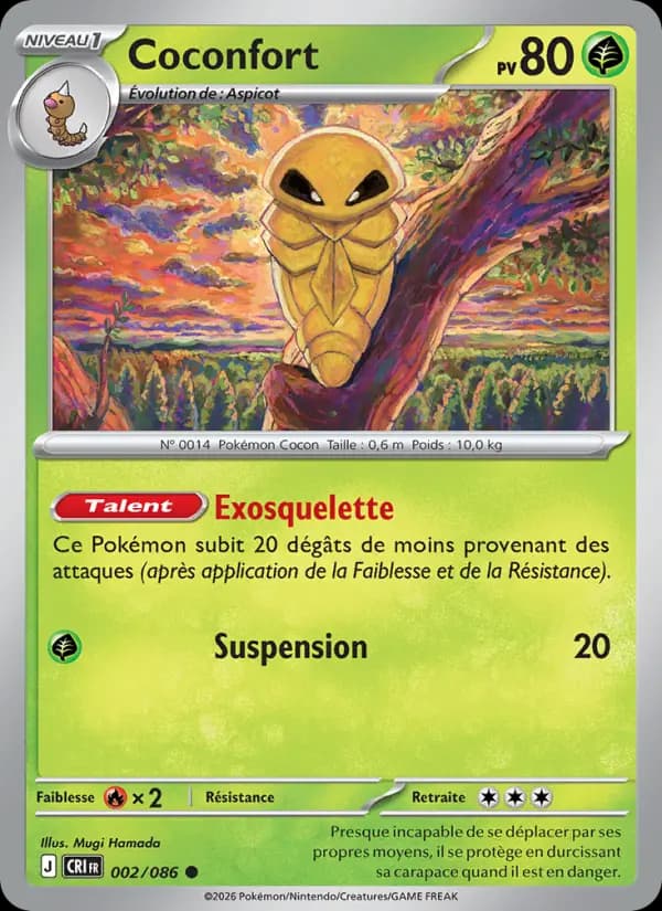 Carte Pokémon Coconfort 002/086