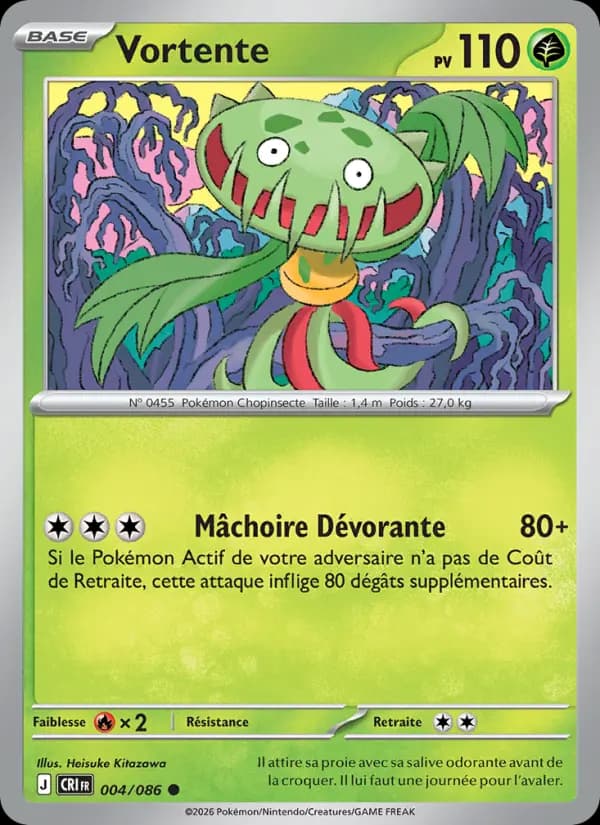 Carte Pokémon Vortente 004/086