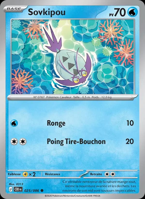 Carte Pokémon Sovkipou 025/086