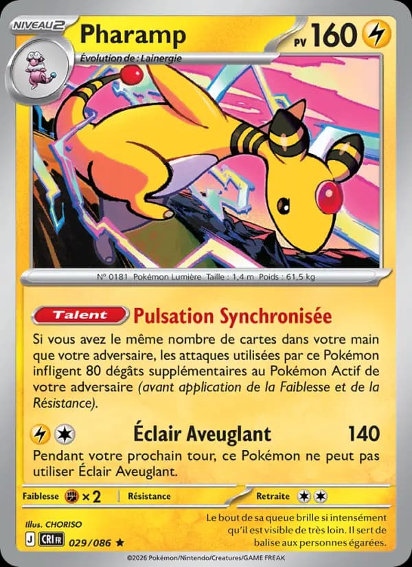 Carte Pokémon Pharamp 029/086