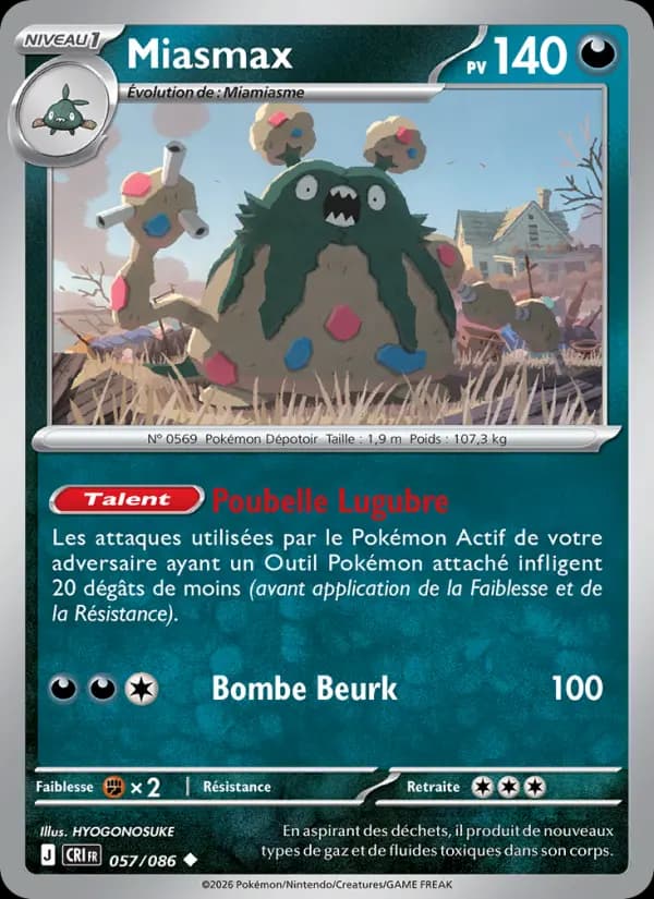 Carte Pokémon Miasmax 057/086