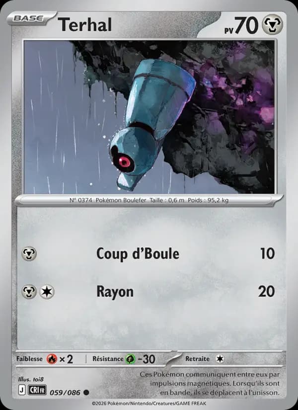 Carte Pokémon Terhal 059/086