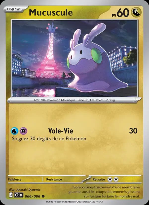 Carte Pokémon Mucuscule 066/086