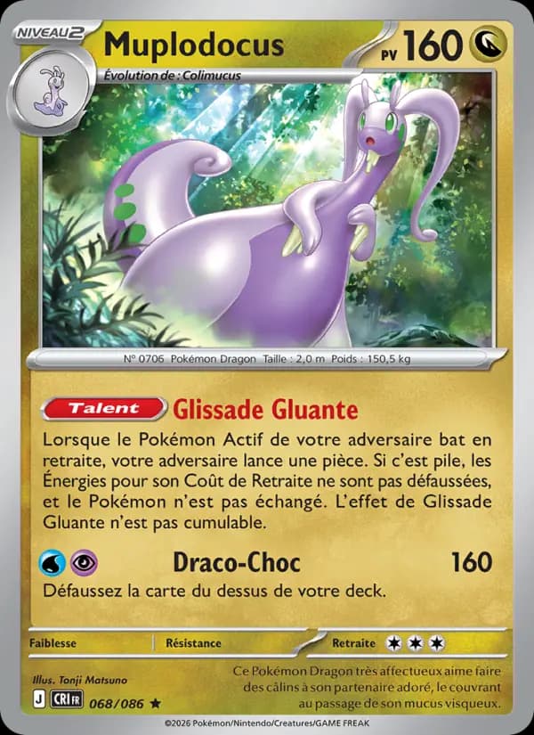 Carte Pokémon Muplodocus 068/086