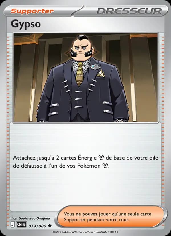 Carte Pokémon Gypso 079/086
