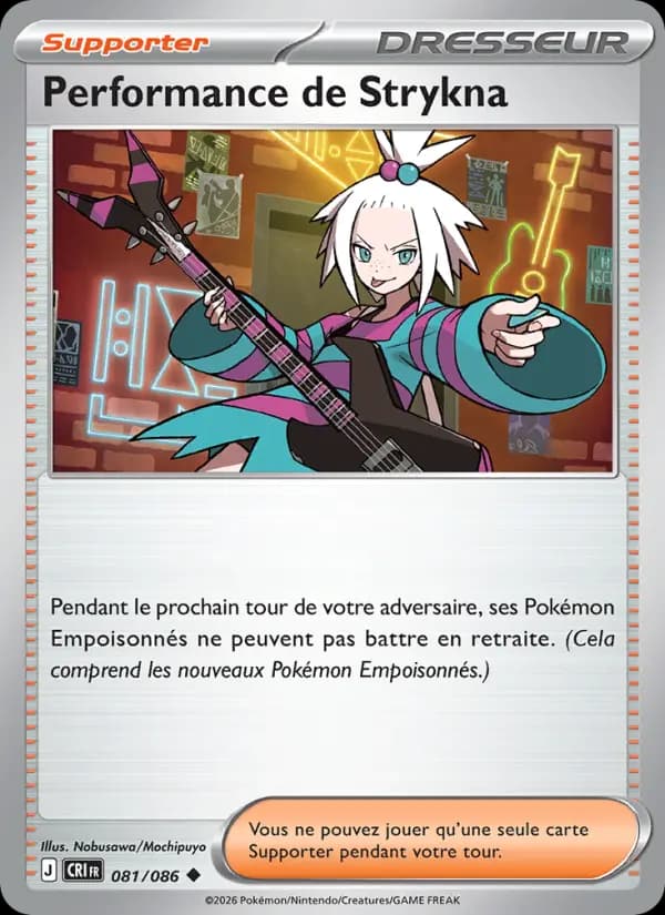 Carte Pokémon Performance de Strykna 081/086