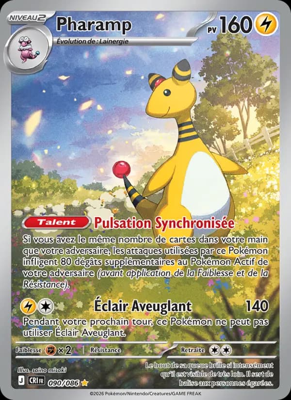 Carte Pokémon Pharamp 090/086 — Chaos Ascendant