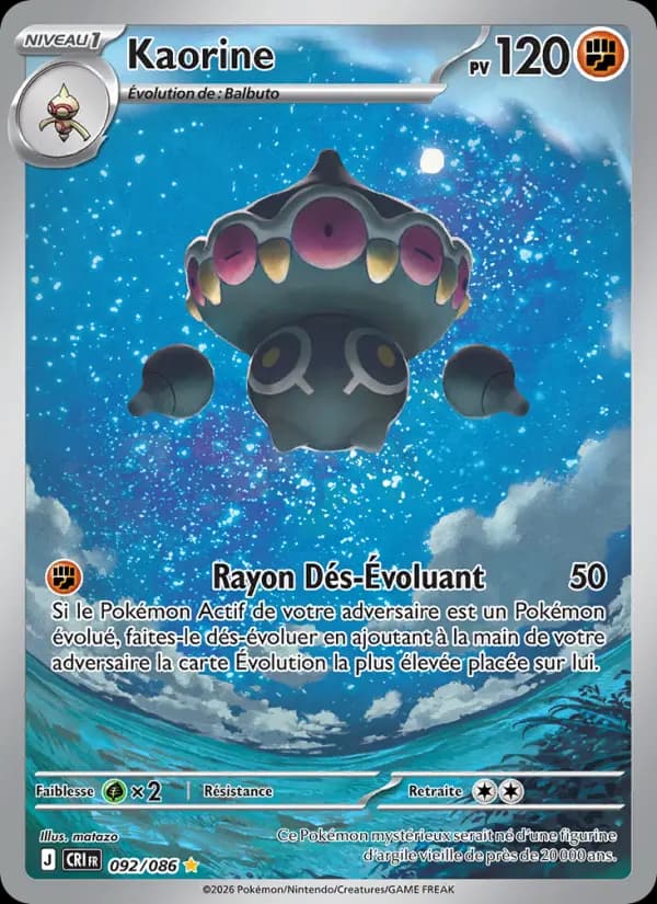 Carte Pokémon Kaorine 092/086