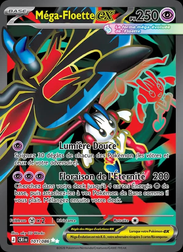 Carte Pokémon Méga-Floette ex 101/086