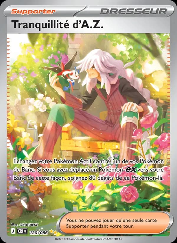 Carte Pokémon Tranquilité d'A.Z. 120/086 — Chaos Ascendant