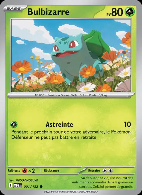 Carte Pokémon Bulbizarre 1