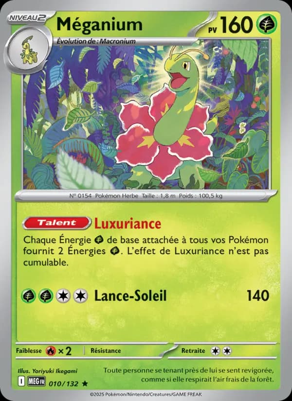 Carte Pokémon Méganium 10