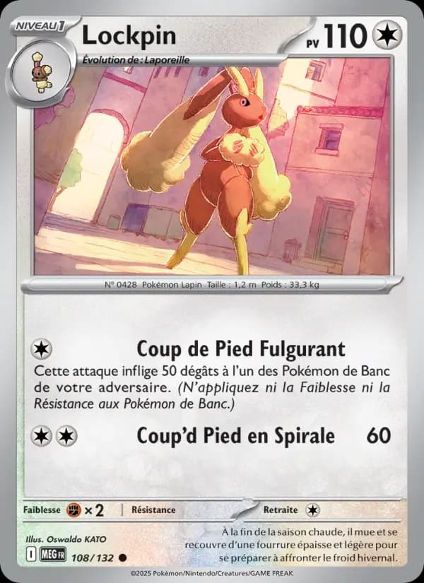 Carte Pokémon Lockpin 108
