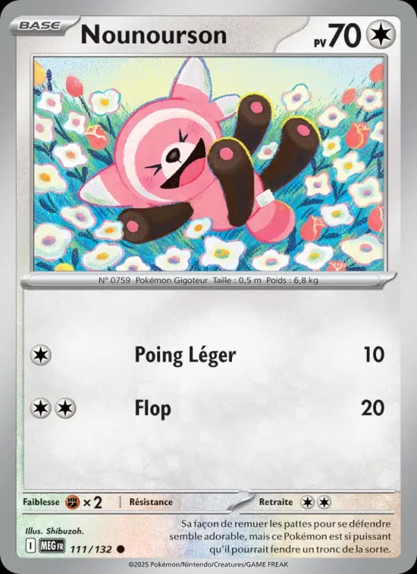 Carte Pokémon Nounourson 111