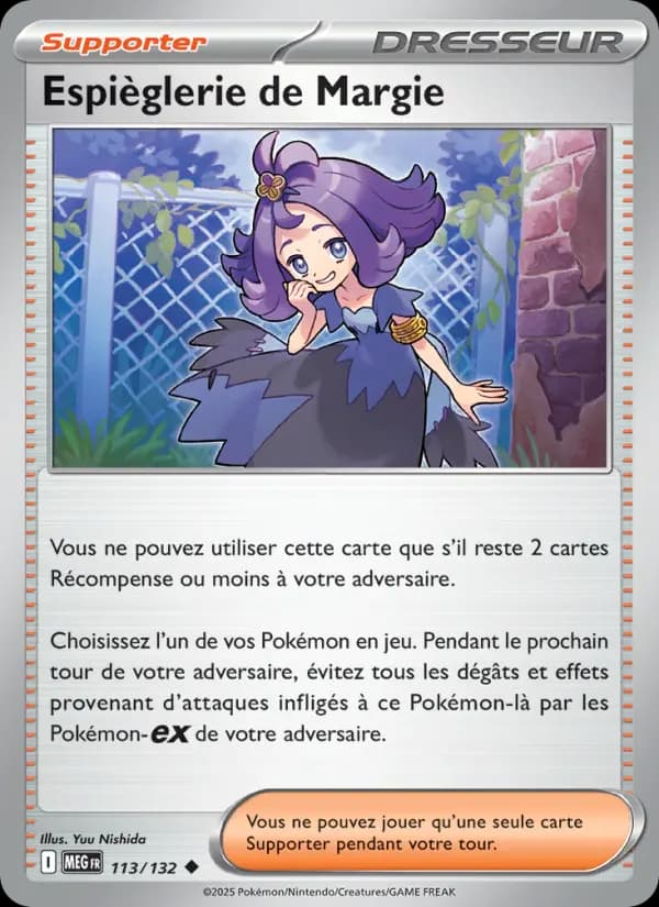 Carte Pokémon Espièglerie de Margie 113