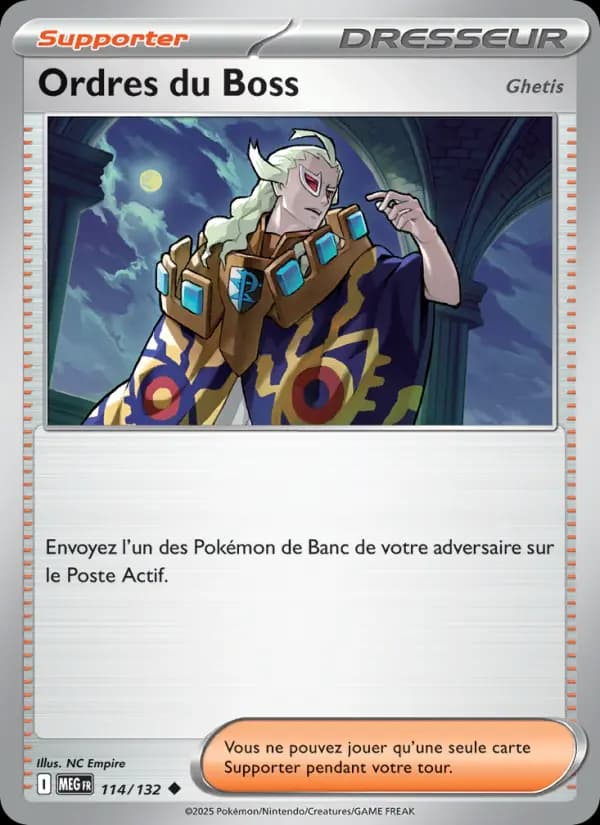 Carte Pokémon Ordres du Boss Ghetis 114