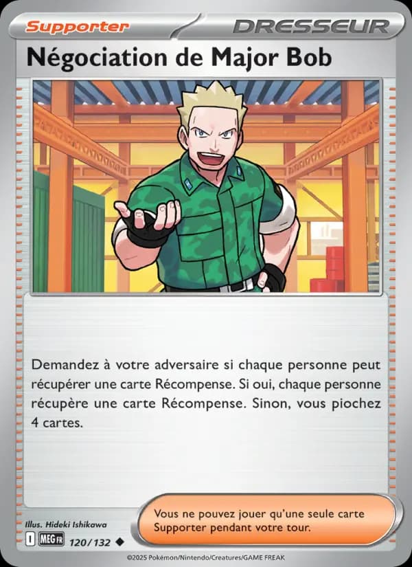 Carte Pokémon Négociation de Major Bob 120