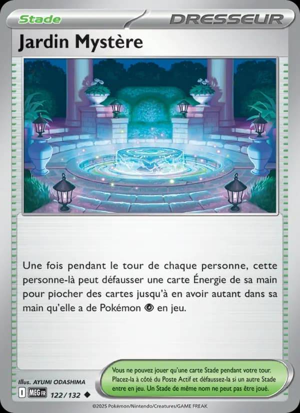 Carte Pokémon Jardin Mystère 122