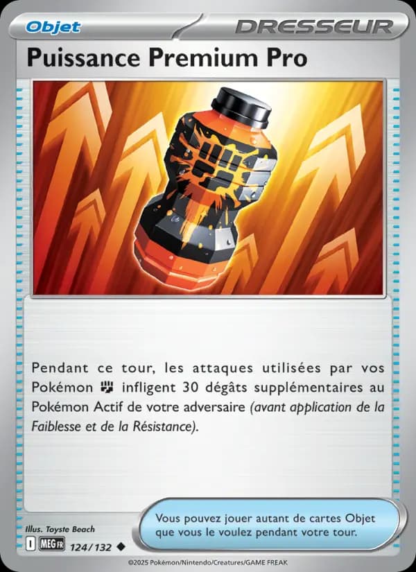 Carte Pokémon Puissance Premium Pro 124