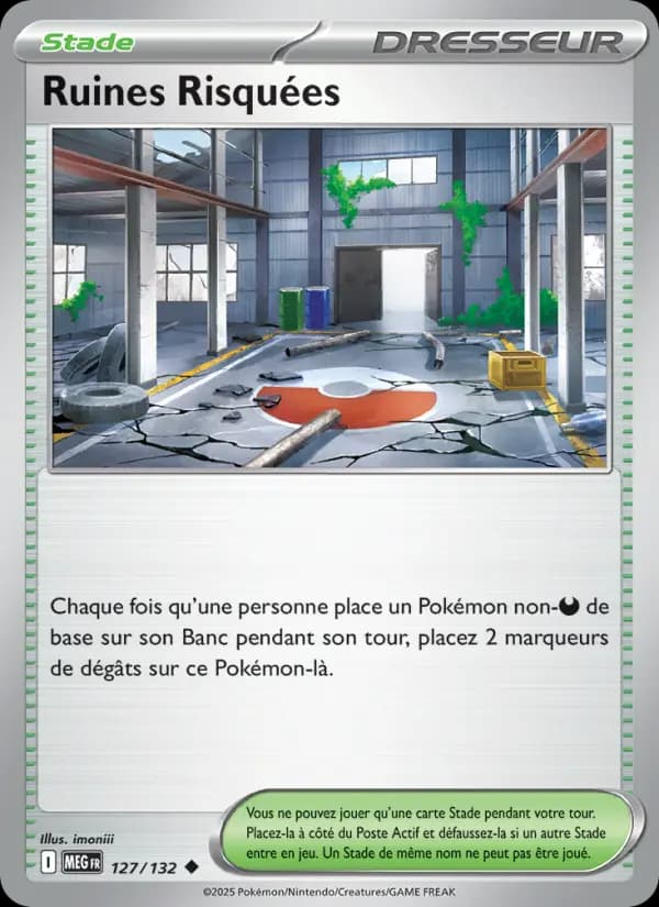 Carte Pokémon Ruines Risquées 127