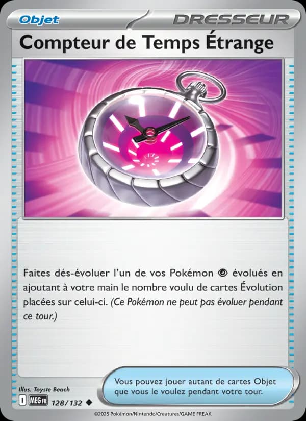 Carte Pokémon Compteur de Temps Étrange 128