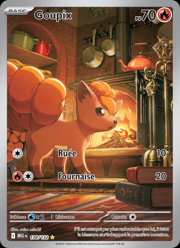 Carte Pokémon Goupix 138 — Méga-Évolution