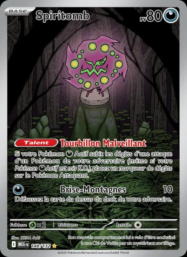 Carte Pokémon Spiritomb 148