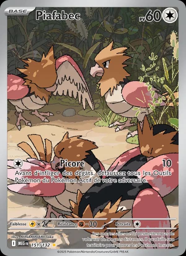 Carte Pokémon Piafabec 151 — Méga-Évolution