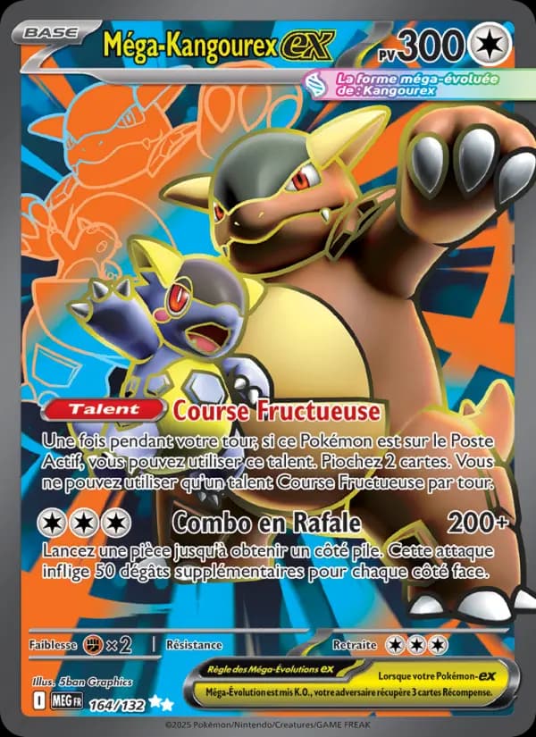Carte Pokémon Méga-Kangourex ex 164