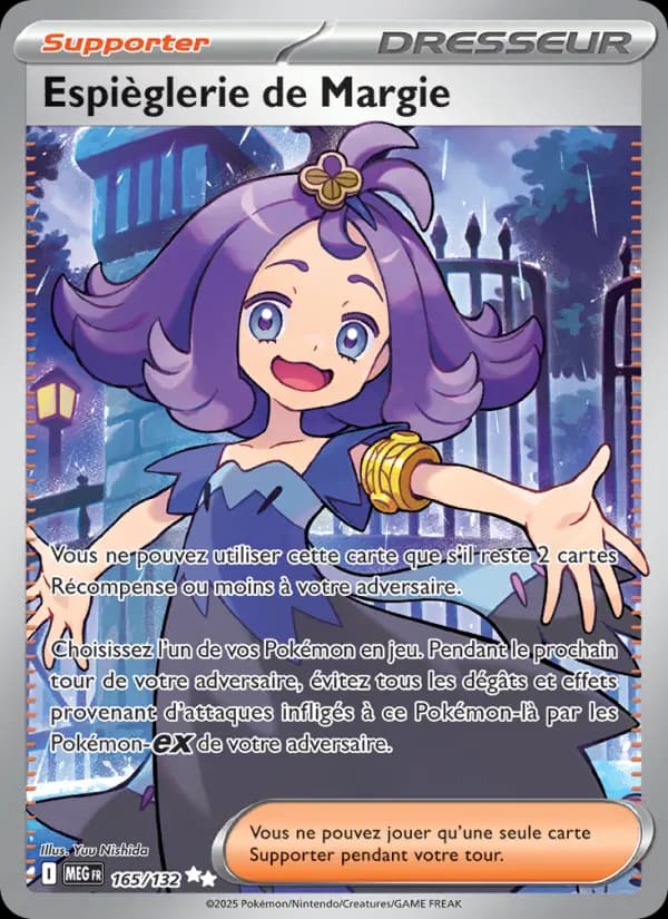 Carte Pokémon Espièglerie de Margie 165