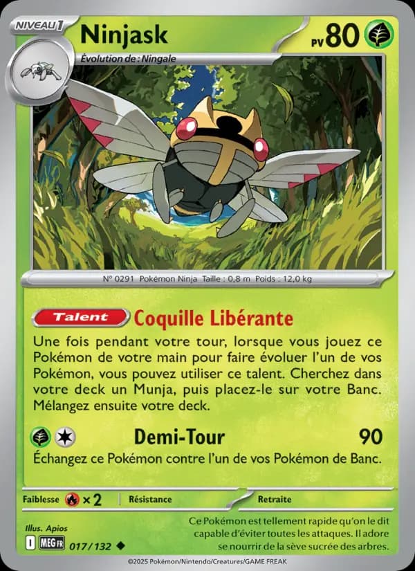 Carte Pokémon Ninjask 17
