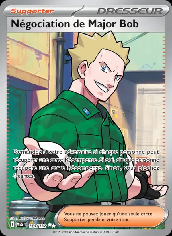 Carte Pokémon Négociation de Major Bob 170