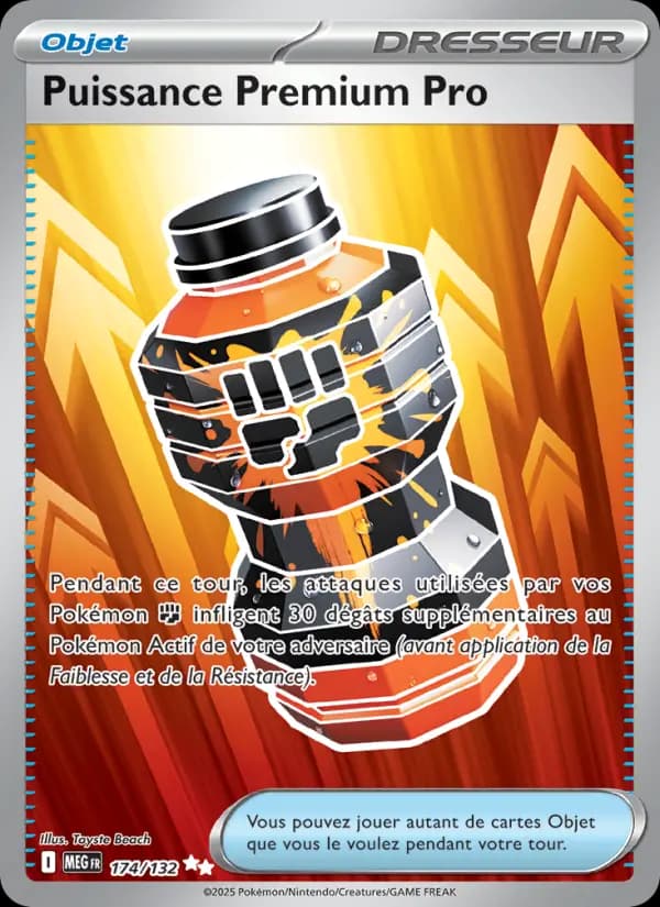 Carte Pokémon Puissance Premium Pro 174