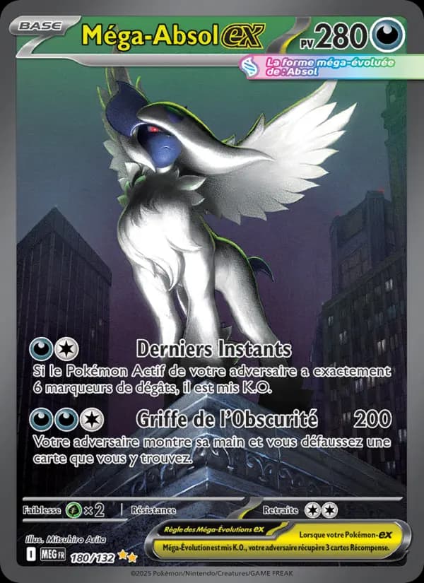 Carte Pokémon Méga-Absol ex 180 — Méga-Évolution