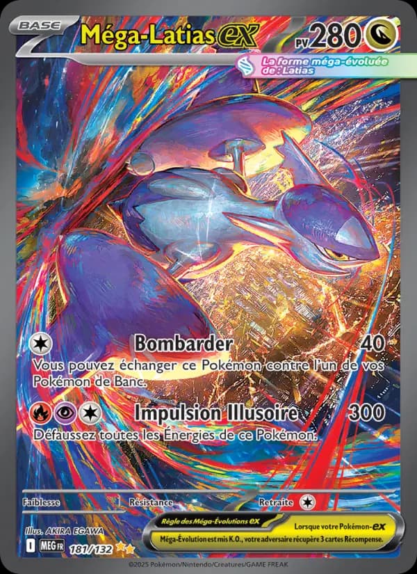 Carte Pokémon Méga-Latias ex 181 — Méga-Évolution