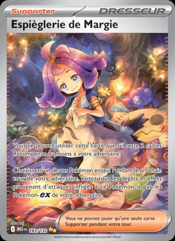 Carte Pokémon Espièglerie de Margie 183 — Méga-Évolution