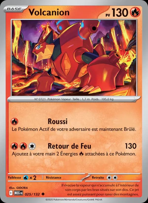 Carte Pokémon Volcanion 25