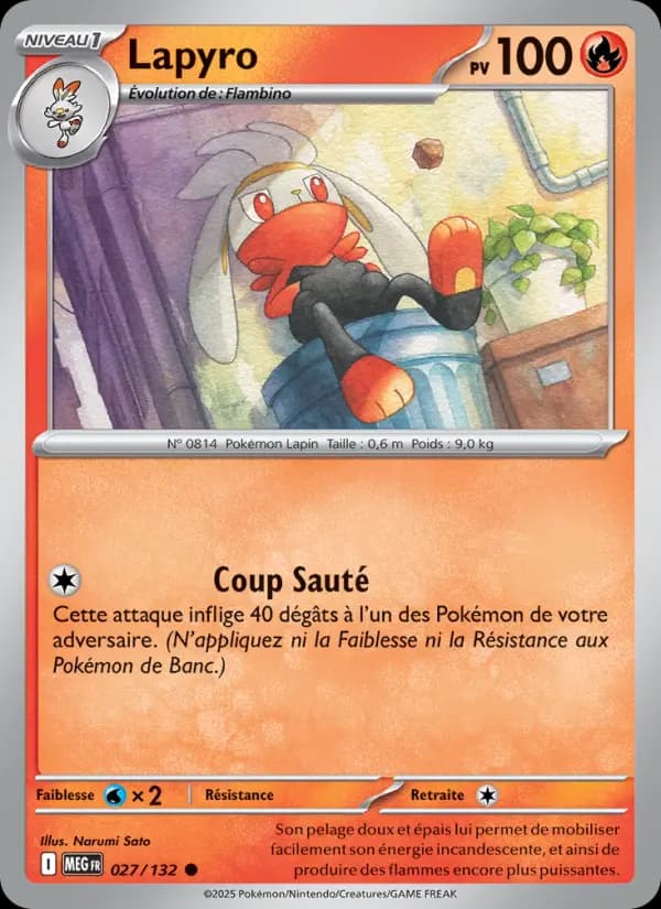 Carte Pokémon Lapyro 27