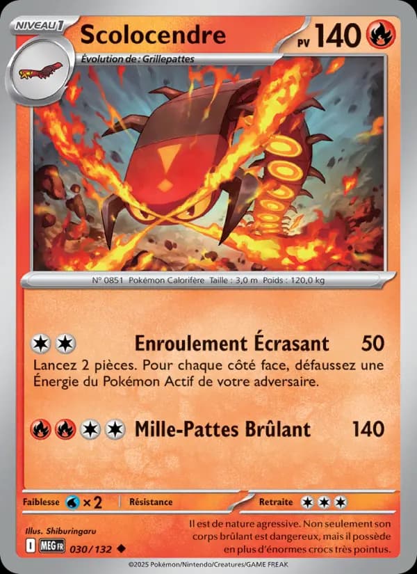 Carte Scolocendre la plus chère
