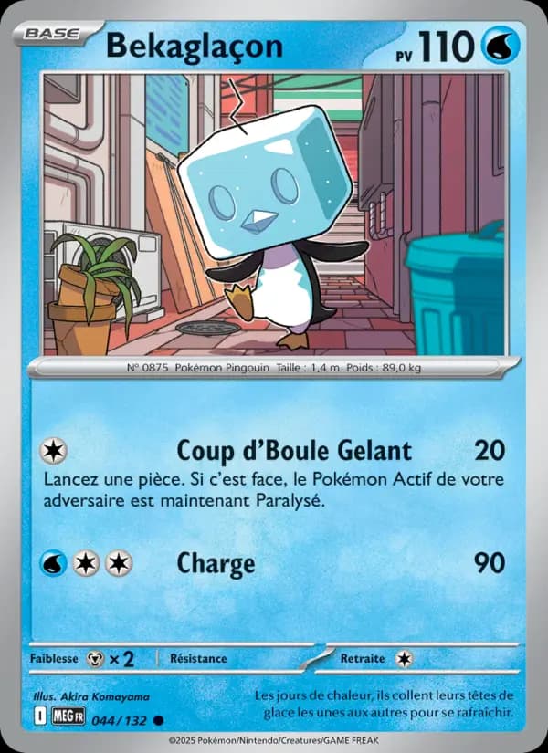 Carte Pokémon Bekaglaçon 44